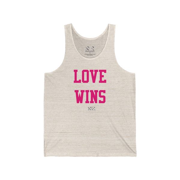 "LOVE WINS" Unisex Jersey Tank