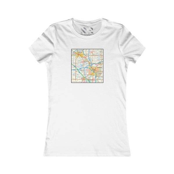 The Town "Map" 2 Women's Favorite Tee