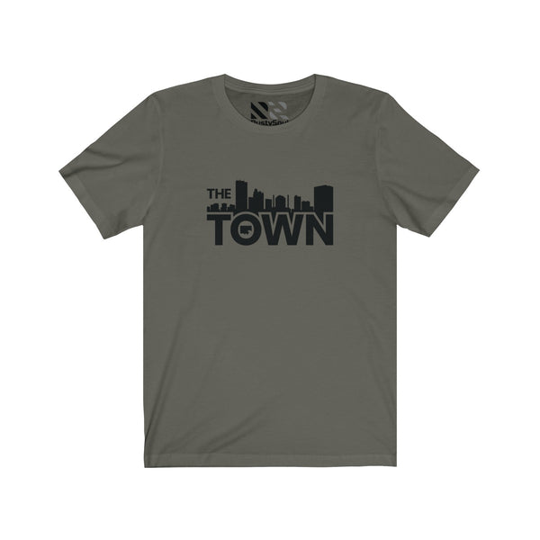 The Town "Skyline" (Black) Unisex Jersey Short Sleeve Tee