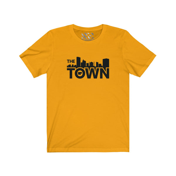 The Town "Skyline" (Black) Unisex Jersey Short Sleeve Tee
