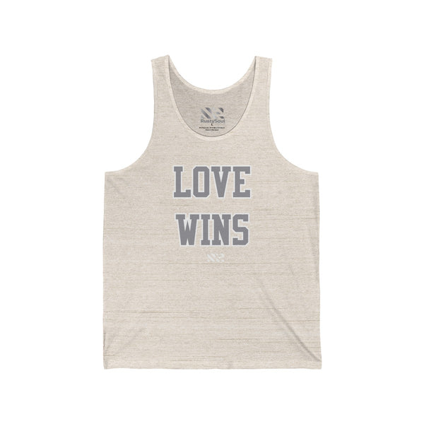 "LOVE WINS" Unisex Jersey Tank