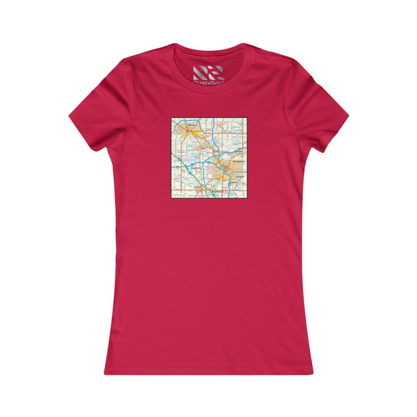 The Town "Map" 2 Women's Favorite Tee