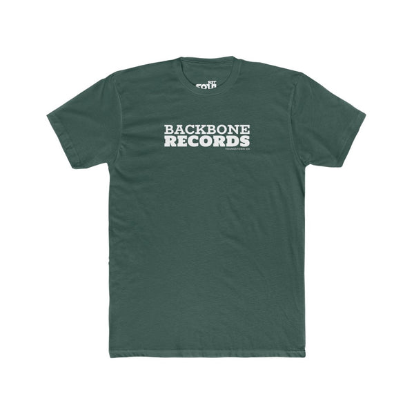 BACKBONE RECORDS Men's Cotton Crew Tee