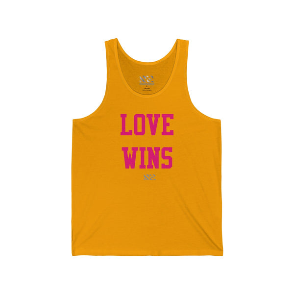 "LOVE WINS" Unisex Jersey Tank