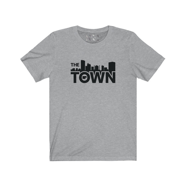 The Town "Skyline" (Black) Unisex Jersey Short Sleeve Tee