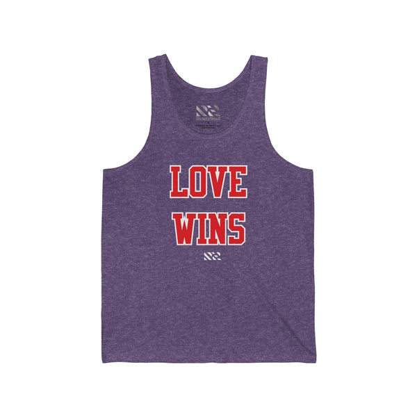 "LOVE WINS" Unisex Jersey Tank