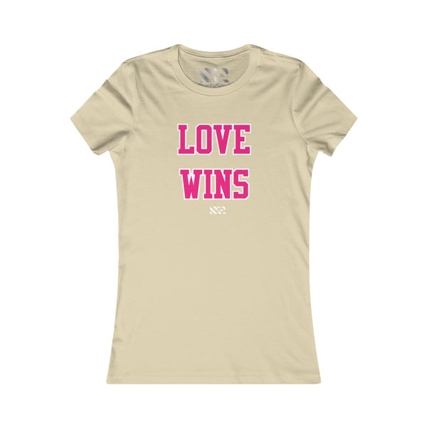 Love Wins (Pink & White) Women's Favorite Tee
