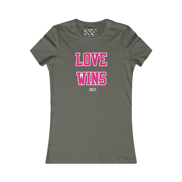 Love Wins (Pink & White) Women's Favorite Tee