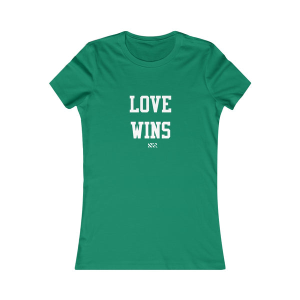 "Love Wins" (White Lettering) Women's Favorite Tee