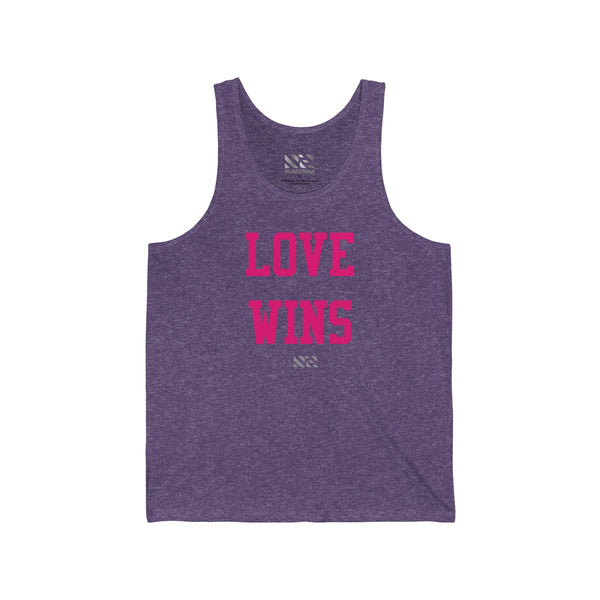 "LOVE WINS" Unisex Jersey Tank