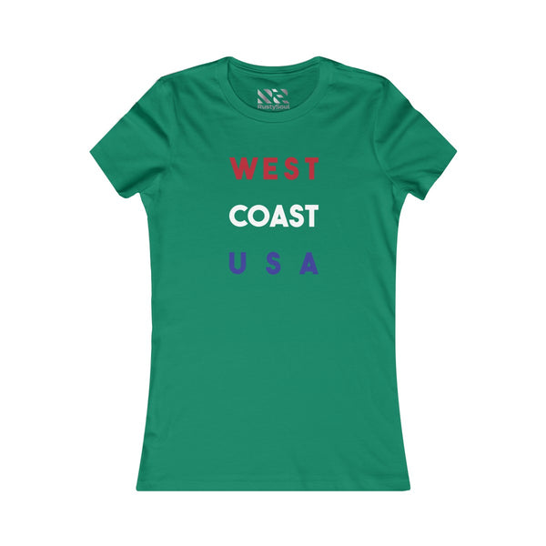 "West Coast USA" Women's Favorite Tee
