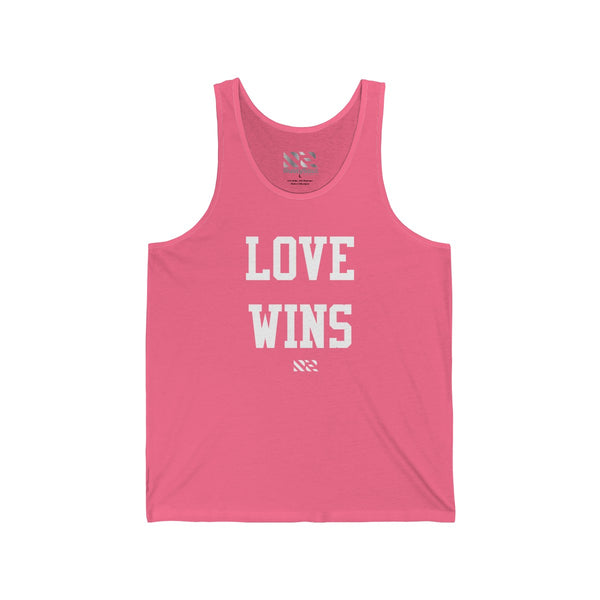 "LOVE WINS" Unisex Jersey Tank