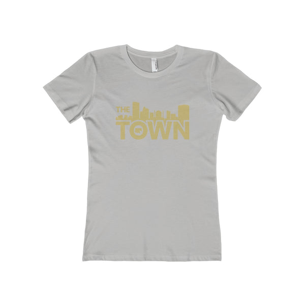 The Town "Skyline" (Gold) Women's The Boyfriend Tee