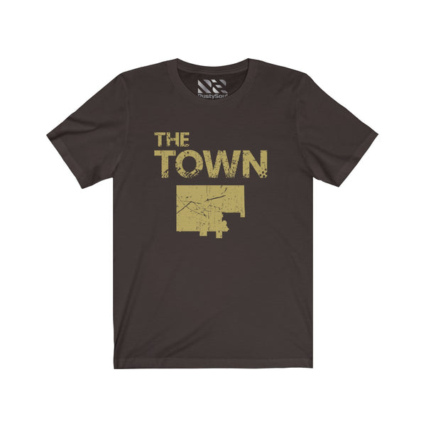 The Town 3 (Gold) Unisex Jersey Short Sleeve Tee