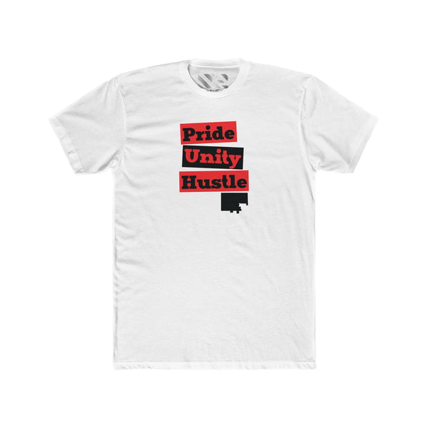 "Pride Unity Hustle" Men's Cotton Crew Tee