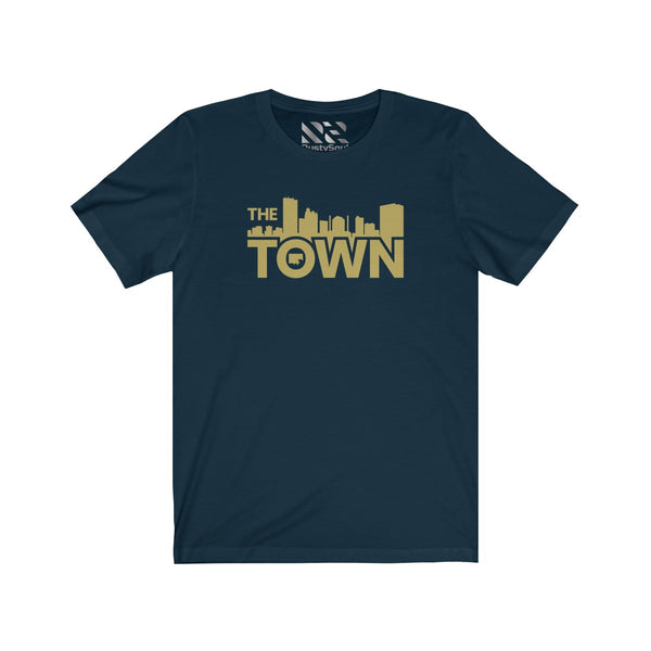 The Town "Skyline" (Gold) Unisex Jersey Short Sleeve Tee