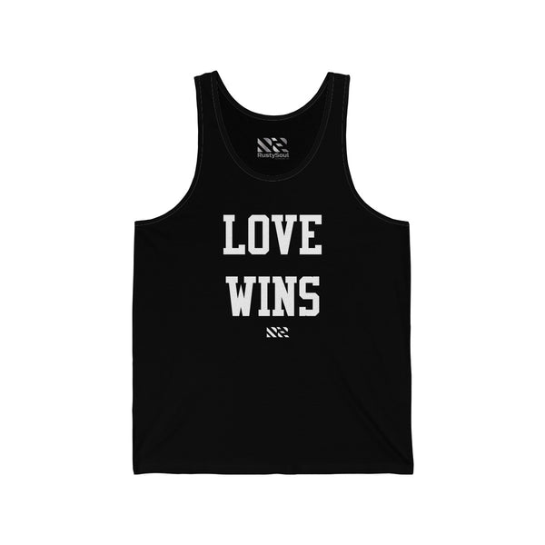 "LOVE WINS" Unisex Jersey Tank
