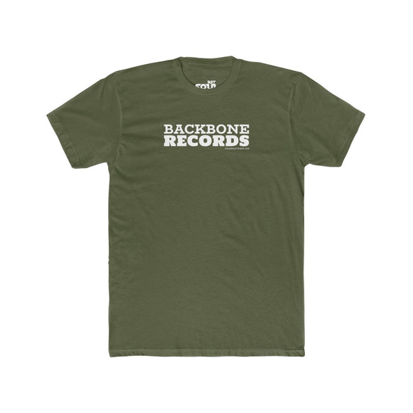 BACKBONE RECORDS Men's Cotton Crew Tee