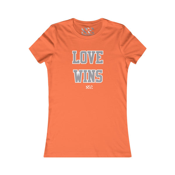 Love Wins (Gray & White) Women's Favorite Tee