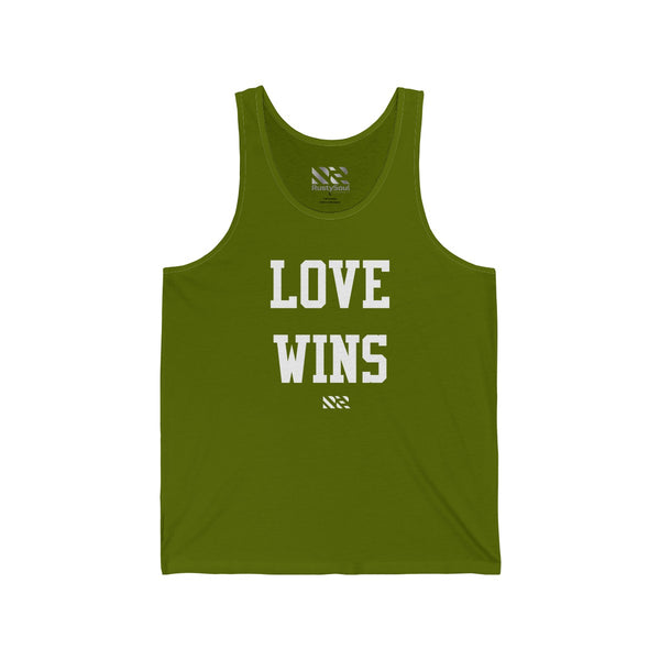 "LOVE WINS" Unisex Jersey Tank