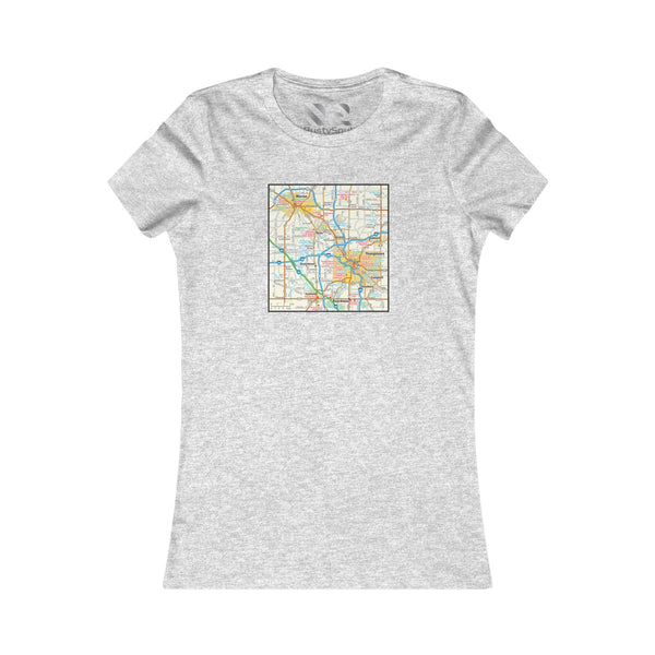 The Town "Map" 2 Women's Favorite Tee