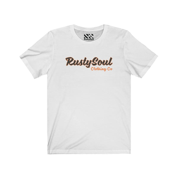 RustySoul Brand (Navy & Orange) Unisex Jersey Short Sleeve Tee