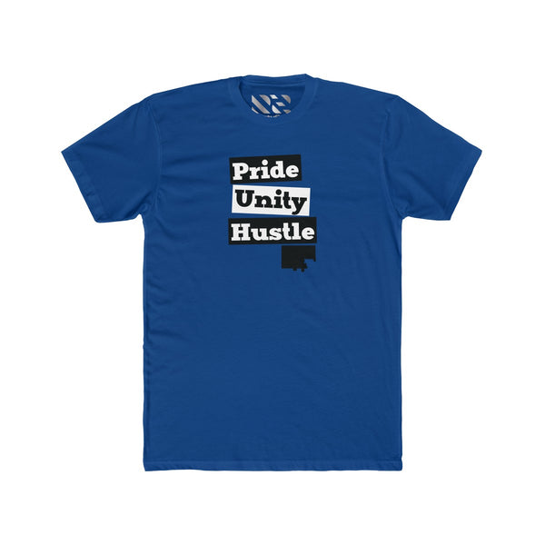 "Pride Unity Hustle" Men's Cotton Crew Tee