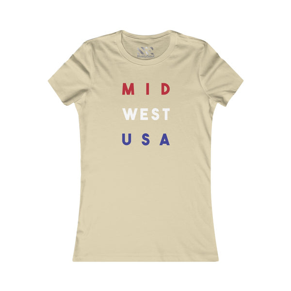 "Mid West USA" Women's Favorite Tee
