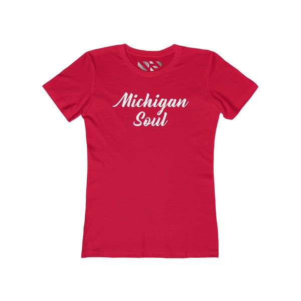 "Michigan Soul" Women's The Boyfriend Tee