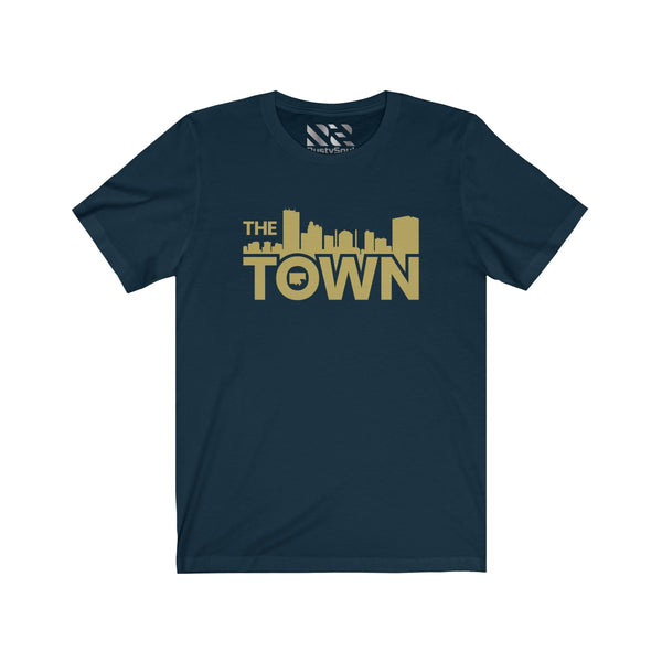 The Town "Skyline" (Gold) Unisex Jersey Short Sleeve Tee