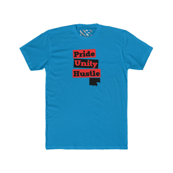 "Pride Unity Hustle" Men's Cotton Crew Tee
