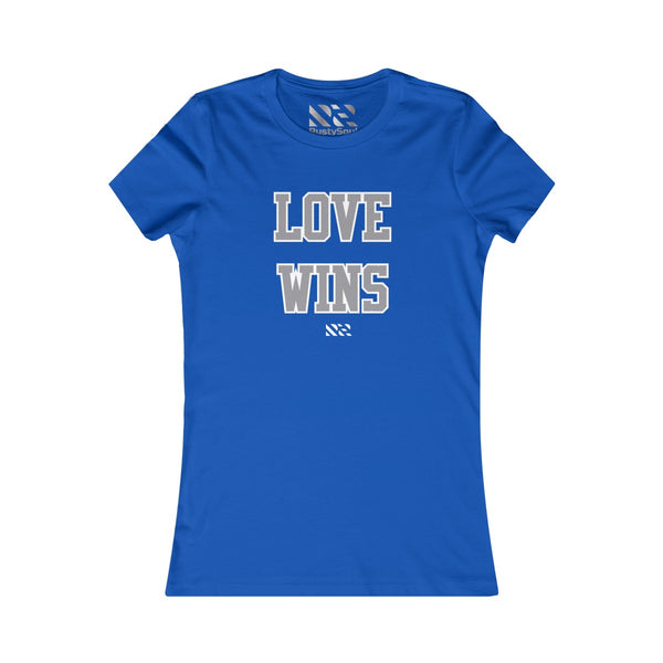 Love Wins (Gray & White) Women's Favorite Tee