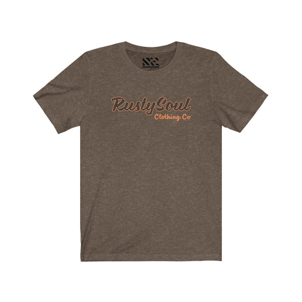 RustySoul Brand (Navy & Orange) Unisex Jersey Short Sleeve Tee