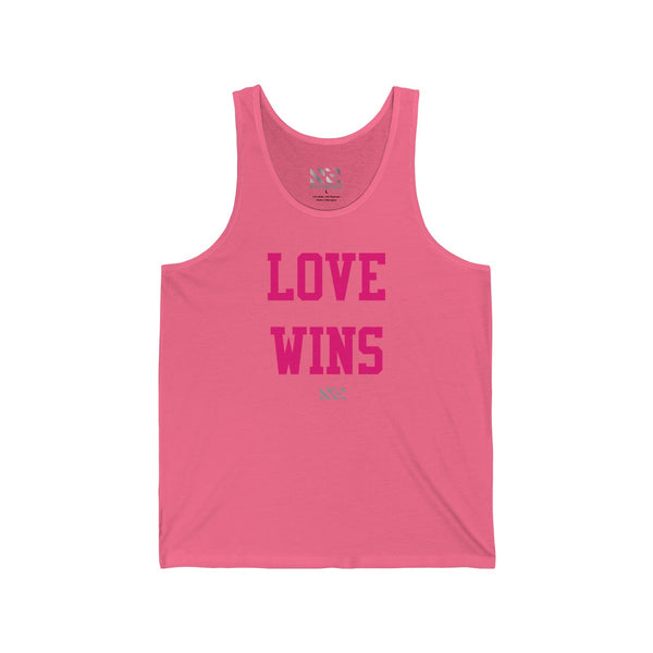 "LOVE WINS" Unisex Jersey Tank