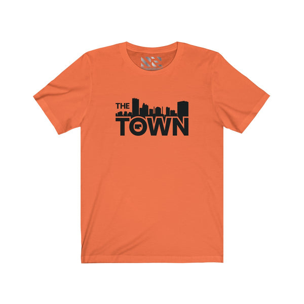 The Town "Skyline" (Black) Unisex Jersey Short Sleeve Tee