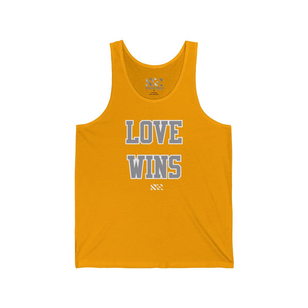 "LOVE WINS" Unisex Jersey Tank