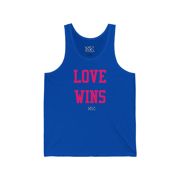 "LOVE WINS" Unisex Jersey Tank