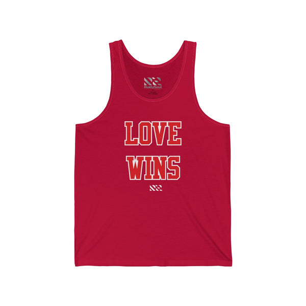 "LOVE WINS" Unisex Jersey Tank