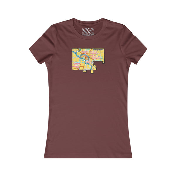 The Town "Map" Women's Favorite Tee