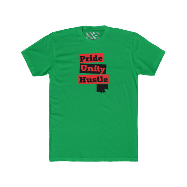 "Pride Unity Hustle" Men's Cotton Crew Tee