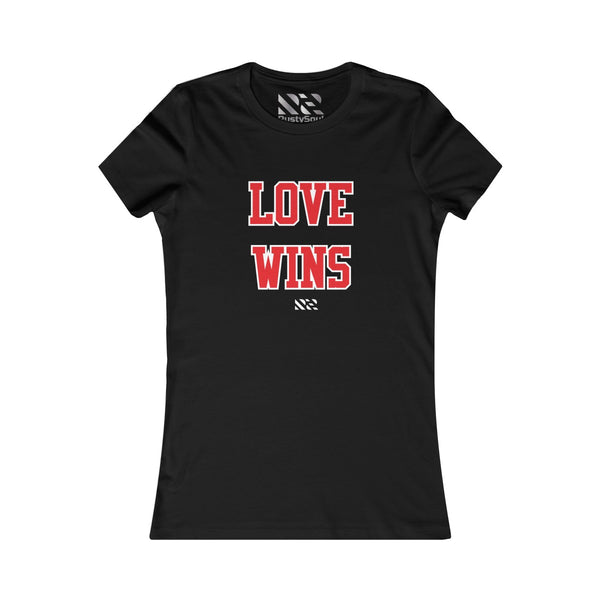Love Wins (Red & White) Women's Favorite Tee