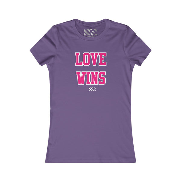Love Wins (Pink & White) Women's Favorite Tee