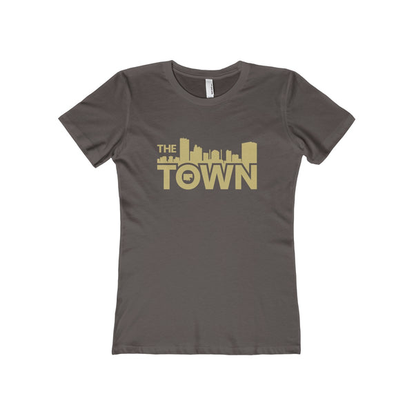 The Town "Skyline" (Gold) Women's The Boyfriend Tee