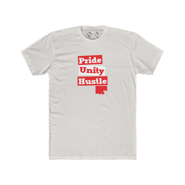 "Pride Unity Hustle" Men's Cotton Crew Tee