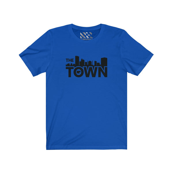 The Town "Skyline" (Black) Unisex Jersey Short Sleeve Tee