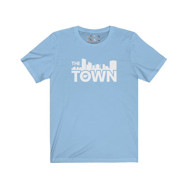 The Town "Skyline" (White) Unisex Jersey Short Sleeve Tee
