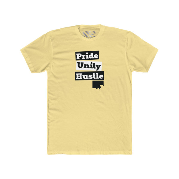 "Pride Unity Hustle" Men's Cotton Crew Tee