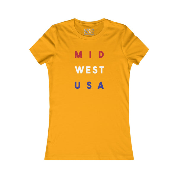 "Mid West USA" Women's Favorite Tee