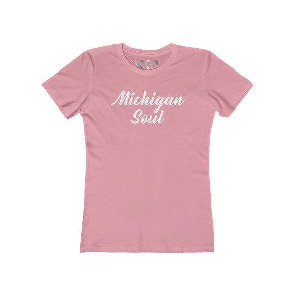 "Michigan Soul" Women's The Boyfriend Tee
