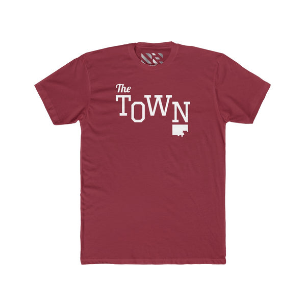 The Town 2 (White) Men's Cotton Crew Tee